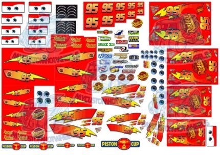 Lightning McQueen [Disney Cars] Decal Pack