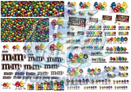M&Ms Racing Decals