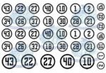 Racing Number Decals - Circles - Image 13