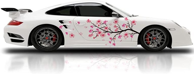 Japanese cherry blossom decals for model cars